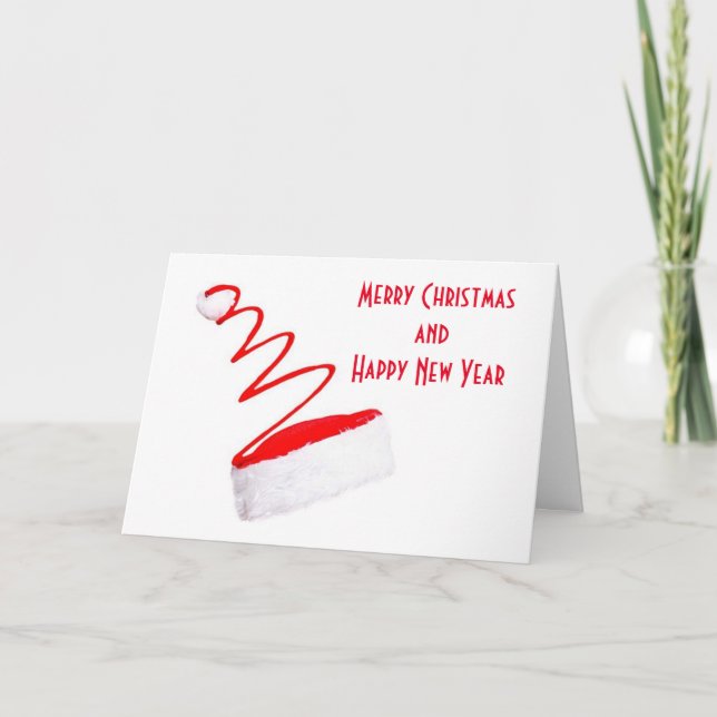 MERRY "CHRISTMAS" TILL FAMILJ OCH VÄNNER KORT (Framsida)