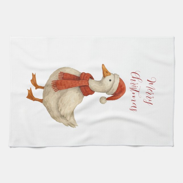 Merry Christmas to my Silly Goose Kökshandduk (Horisontell)