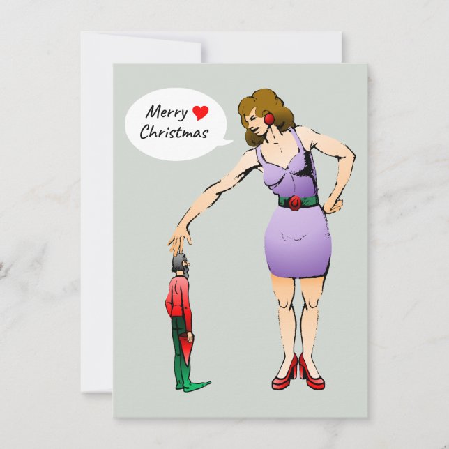 Merry Christmas to the little elf Julkort (Framsida)