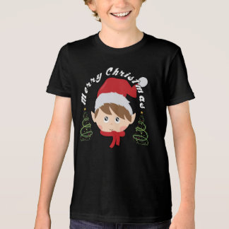 Merry Christmas tree and Santa hat  T Shirt