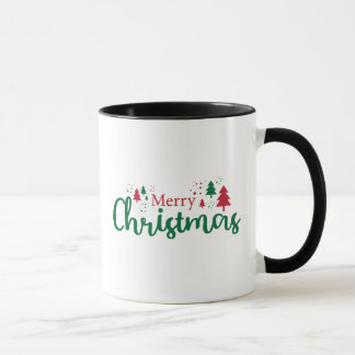 Merry Christmas Tree Holiday Mug, 11 oz Mugg