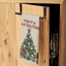 Merry Christmas Tree Kitchen Towels Kökshandduk