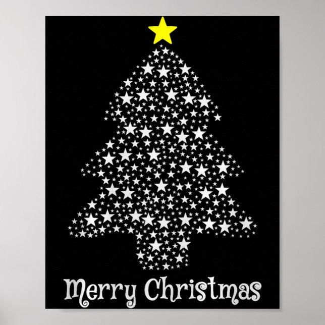 Merry Christmas Tree Matching Family Santa Xmas Ho Poster (Framsidan)