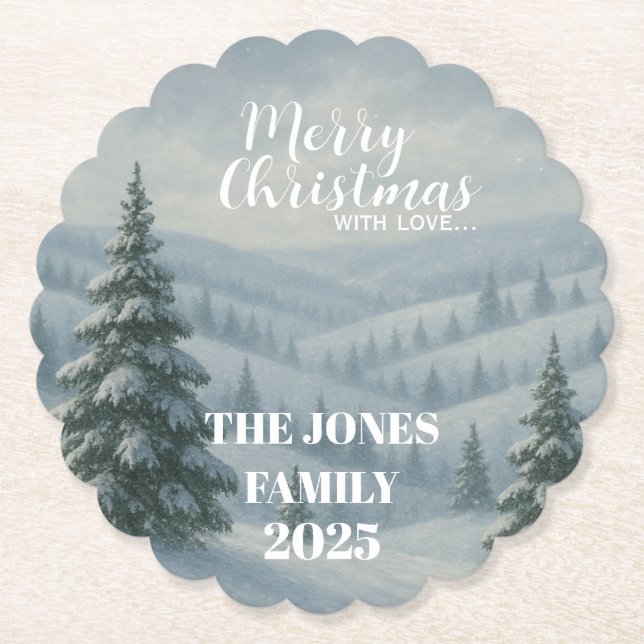 Merry Christmas  Underlägg Papper (Framsida)