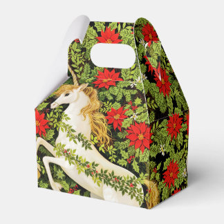 Merry Christmas Unicorn Red Green White Presentaskar