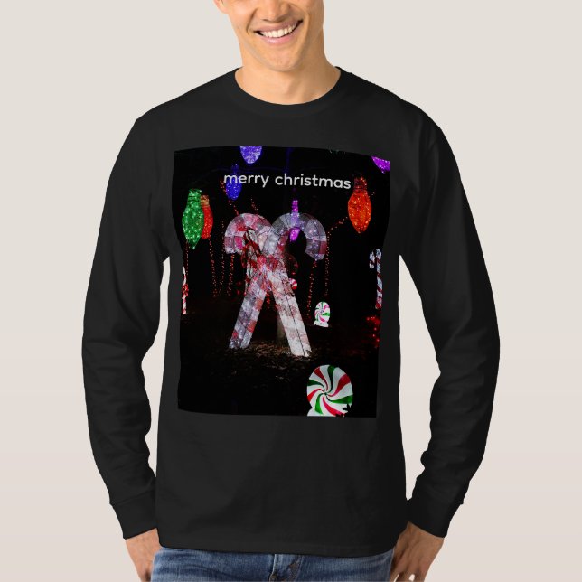 MERRY CHRISTMAS  UNISEX LONG SLEEVE SHIRT T SHIRT (Framsida)
