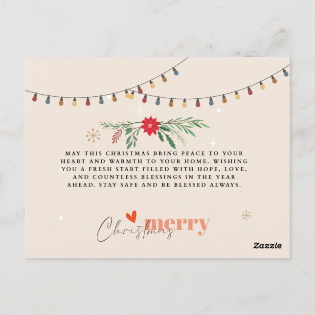 🎄Merry Christmas Vykort (Baksida)