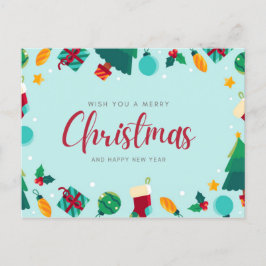 Merry Christmas Whishing postcards Vykort