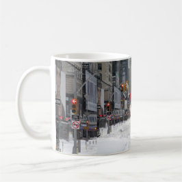 Merry Christmas Winter Snow New York City Kaffemugg