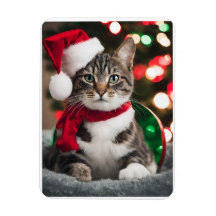 Merry Christmas with a cute kitten