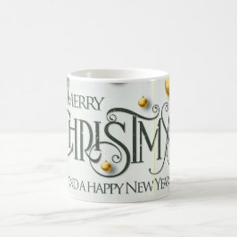 Merry Christmas with Winter Reindeer holiday gift  Kaffemugg