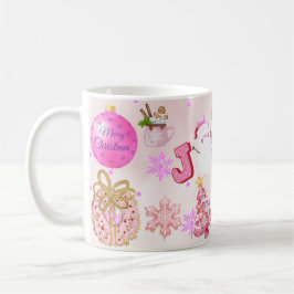 Merry Christmas with Winter Reindeer holiday gift Kaffemugg