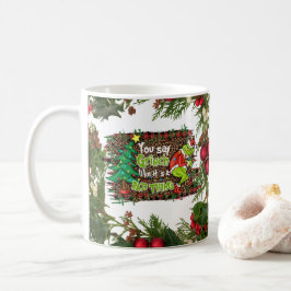 Merry Christmas with Winter Reindeer holiday gift  Kaffemugg