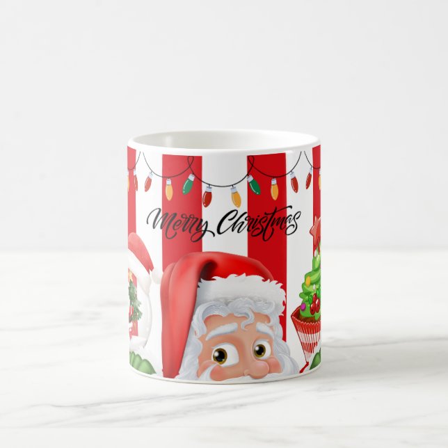 Merry Christmas with Winter Reindeer holiday gift Kaffemugg (Center)