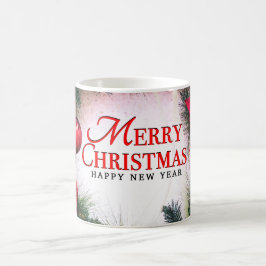 Merry Christmas with Winter Reindeer holiday gift  Kaffemugg