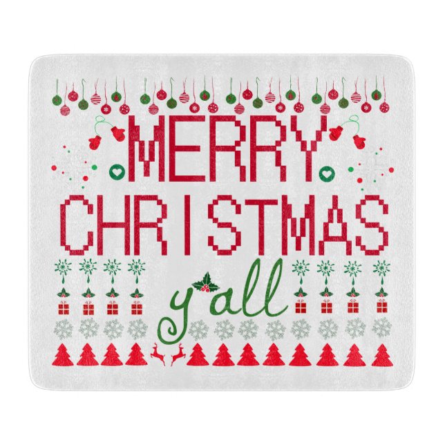 "Merry Christmas Y'all" Ugly Sweater (Framsidan)