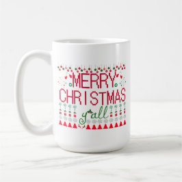 "Merry Christmas Y'all" Ugly Sweater Kaffemugg