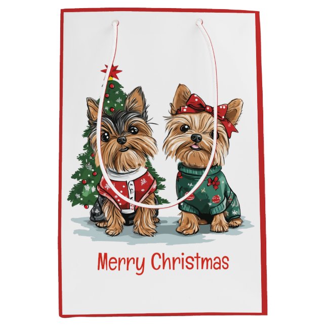Merry Christmas Yorkie Dogs (Framsidan)