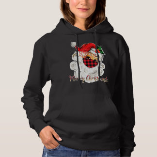 Merry Christmask Santa Ansikte Bära Buffalo Play M T Shirt