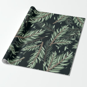 Merry Christmass gräs maj Lövs träd Botaniska Presentpapper