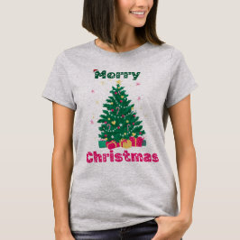 Merry Christmast Grått T-shirt for Women