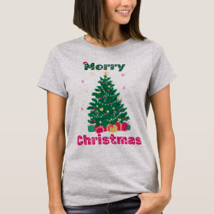 Merry Christmast Grått T-shirt for Women
