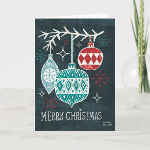 Merry Christmastime Ornaments Helgkort
