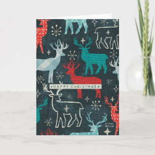 Merry Christmastime Reindeer Helgkort
