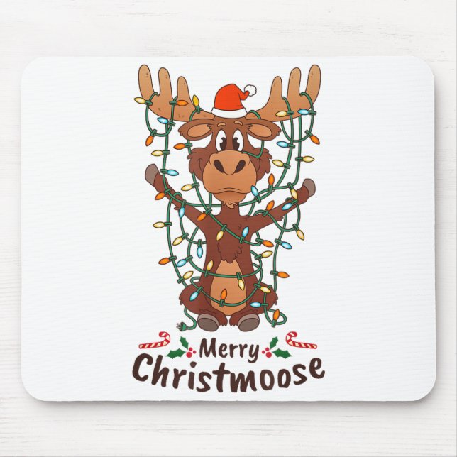 Merry Christmoose Christmas Moose Xmas Tree Lights Musmatta (Framsidan)