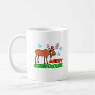 Merry Christmoose Cute Helgdag Pun Kaffemugg