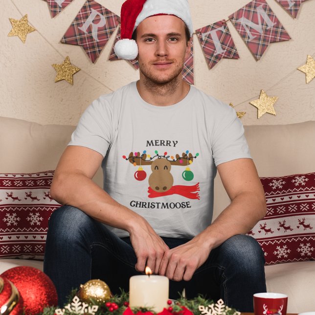 Merry Christmoose Funny jul T Shirt (Skapare uppladdad)