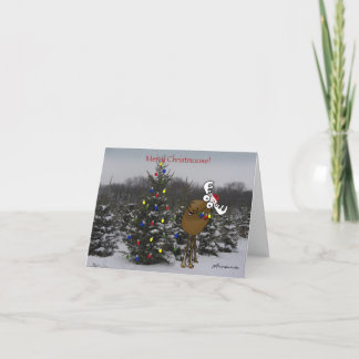 Merry Christmoose! Helgkort