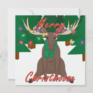 Merry Christmoose - julkort