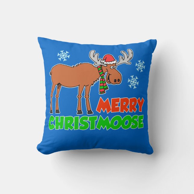 Merry Christmoose julpun Kudde (Framsida)