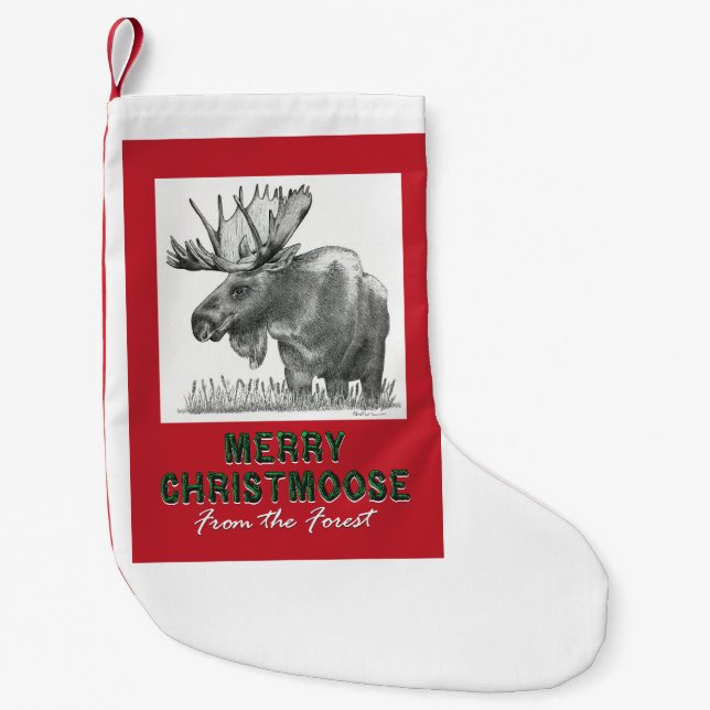 Merry Christmoose Liten Julstrumpa (Framsidan)