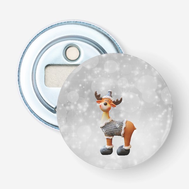 Merry Christmoose med hatt Flasköppnare (Framsidan)