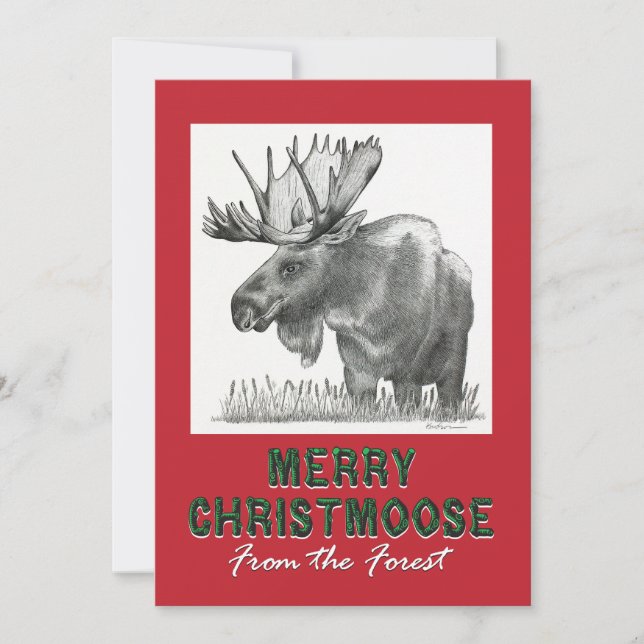 Merry Christmoose Meddelande (Framsida)