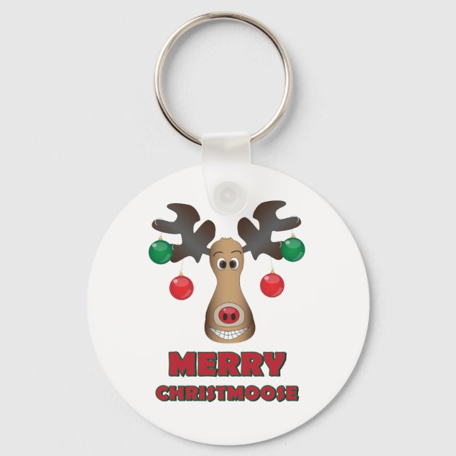 Merry Christmoose! Nyckelring (Framsida)