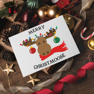 Merry Christmoose Personlig-julkort Helgkort
