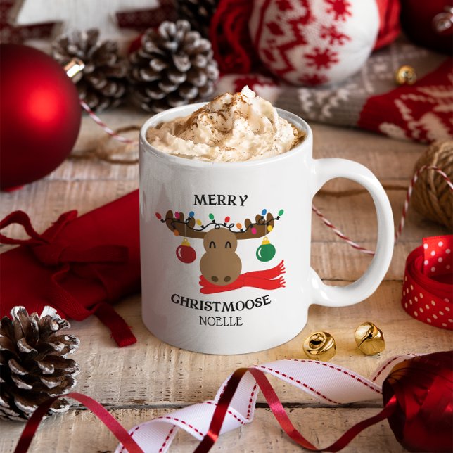 Merry Christmoose Personlig Kaffemugg (Skapare uppladdad)