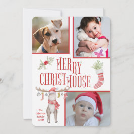 Merry "Christmoose" tre fotojul Kort