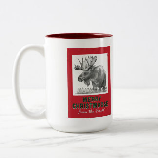 Merry Christmoose Två-Tonad Mugg