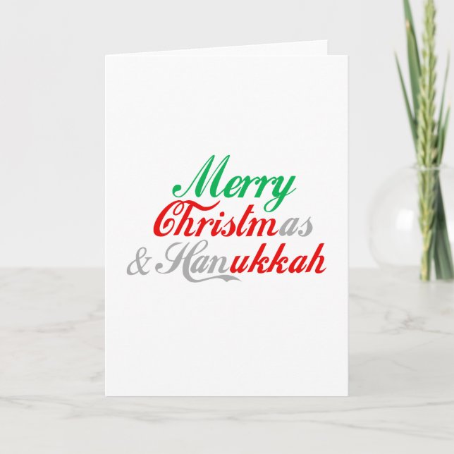 MERRY CHRISTMUKKAH HELGKORT (Framsida)
