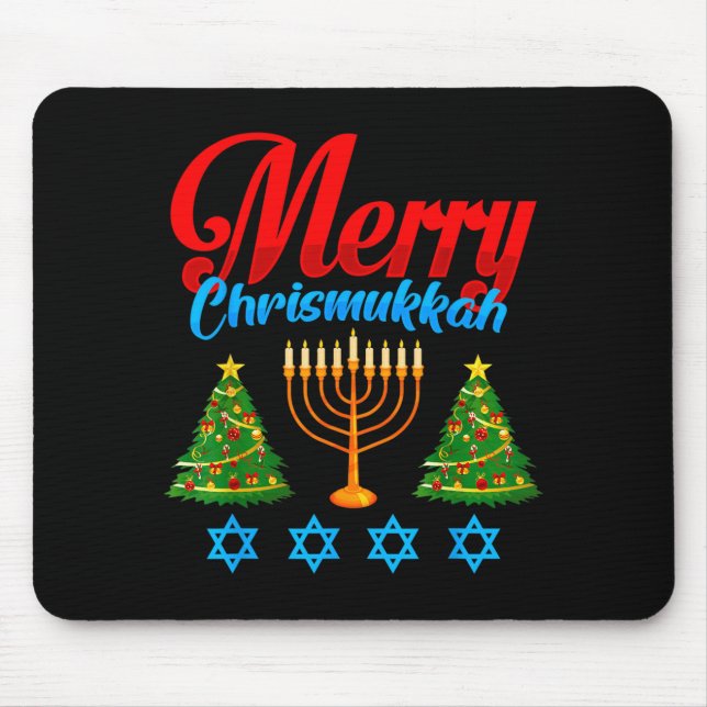Merry Christmukkah Jewish Xmas Christmas Hanukkah  Musmatta (Framsidan)