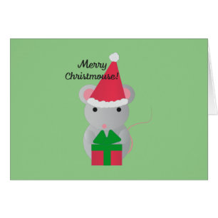 Merry Christmus Cute julmus Mouse OBS Kort