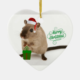 Merry Christmus Julgransprydnad Keramik