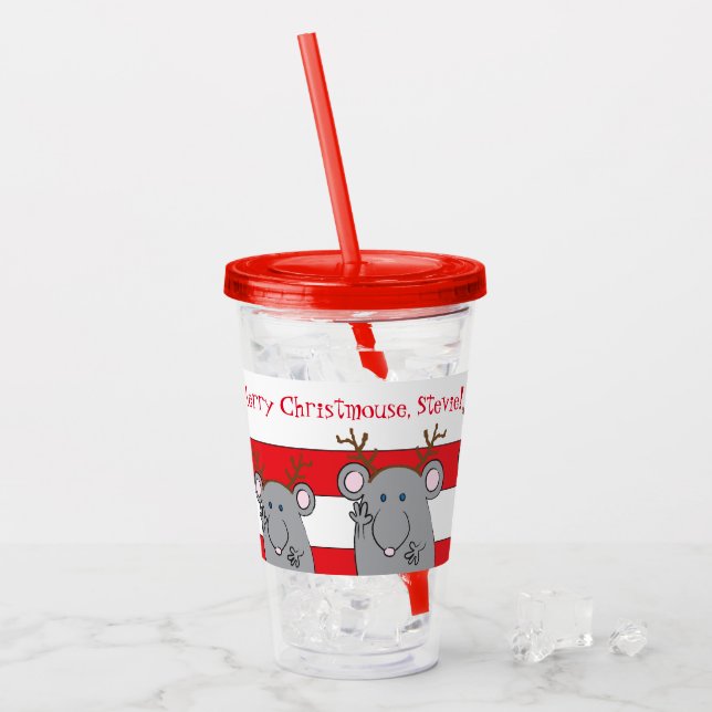 Merry Christmus Take Away Mugg (Framsida Ice)