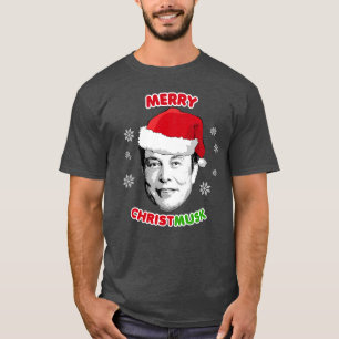 Merry Christmusk Ceramic Ornament T Shirt