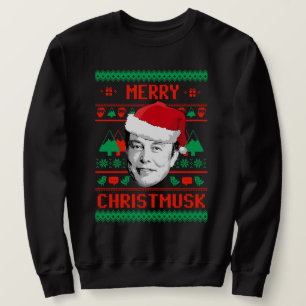 Merry Christmusk UGLY CHRISTMAS SWEATER Lång Ärmad Tröja