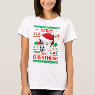 Merry Christmusk UGLY CHRISTMAS SWEATER T Shirt
